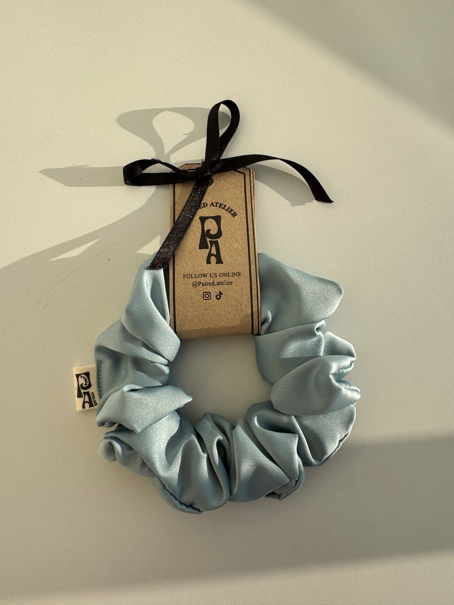 Extra Gentle Satin Scrunchie Blues