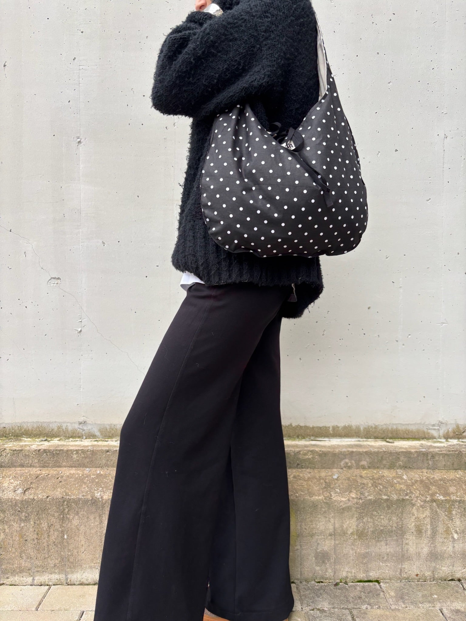 Hobo bag Rundad Polkadot