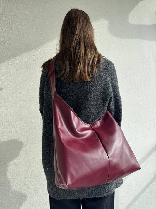 Crossbodybag Vinröd
