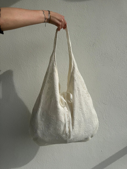 Hobobag Vit Spets