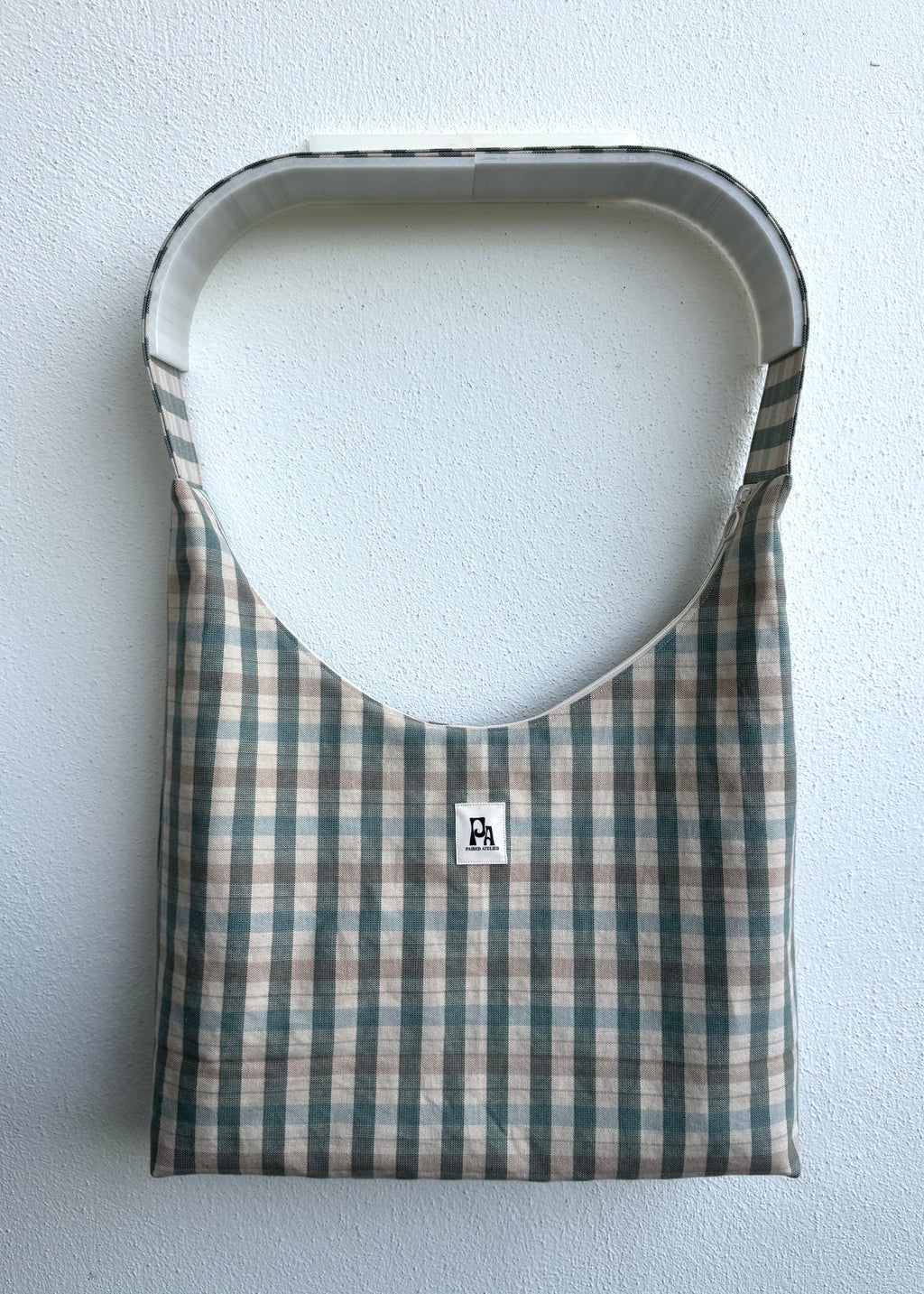 Crossbody Bag Medium Moss Check med dragkedja