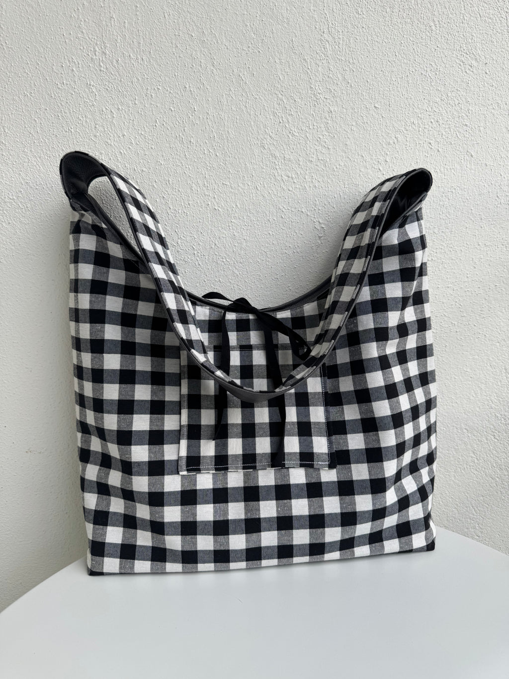 2-i-1 Crossbody bag Grå/Rutig