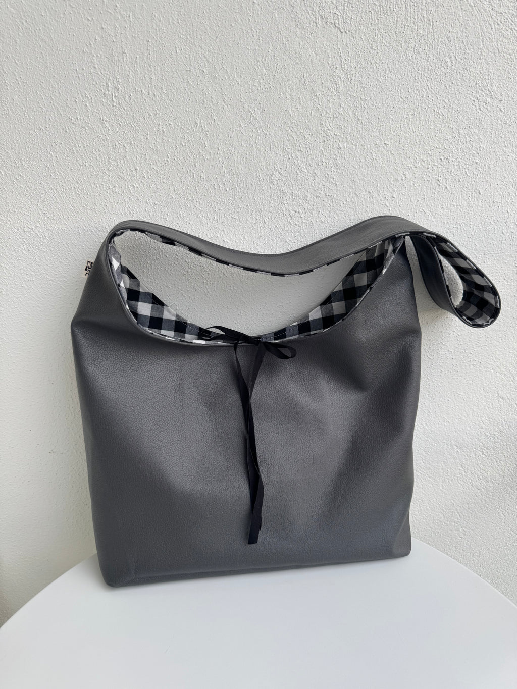 2-i-1 Crossbody bag Grå/Rutig