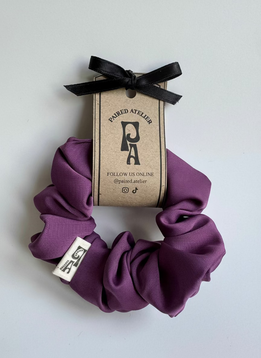 Scrunchie Extra Gentle Satin Black Currant