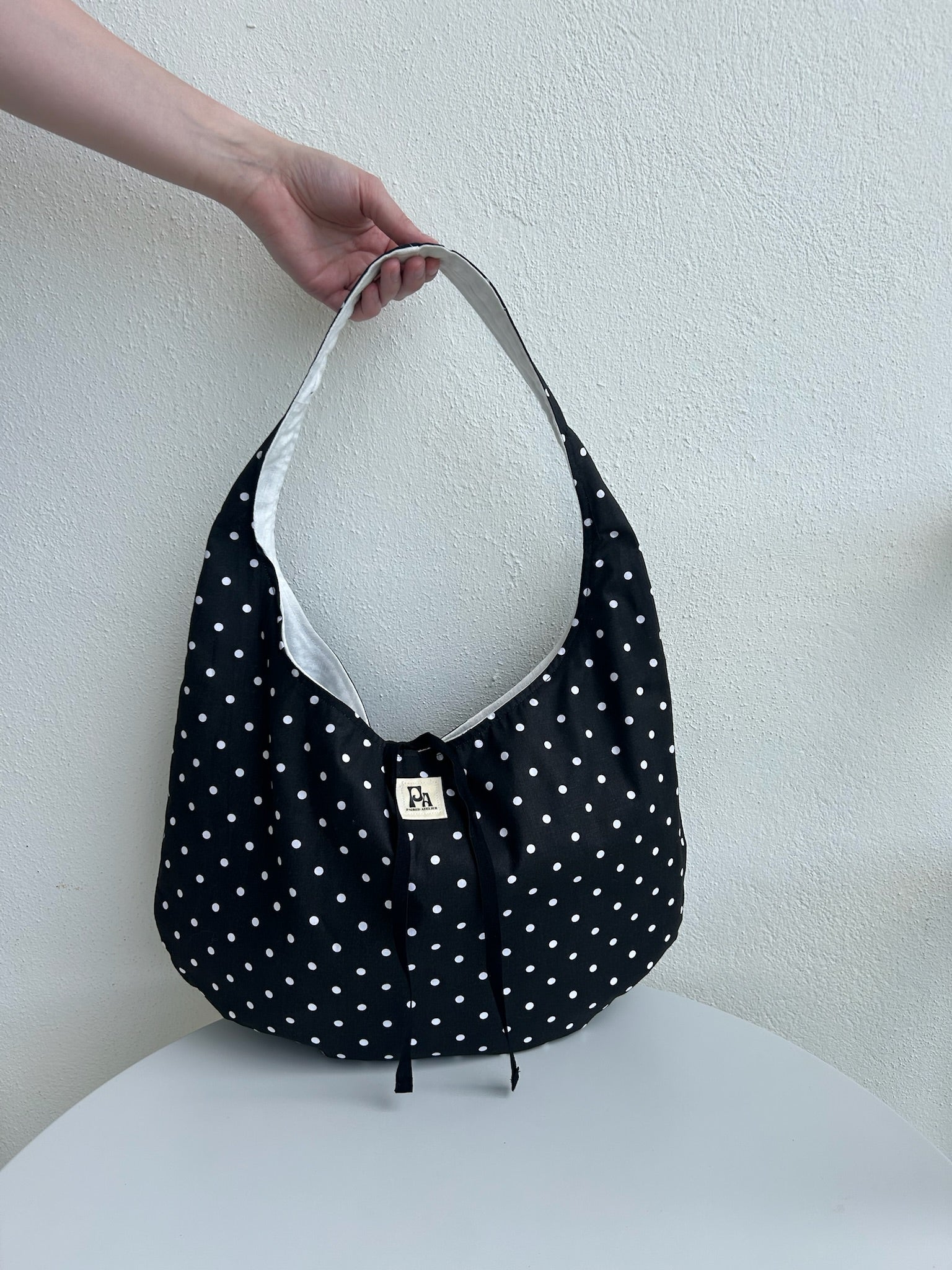Hobo bag Rundad Polkadot