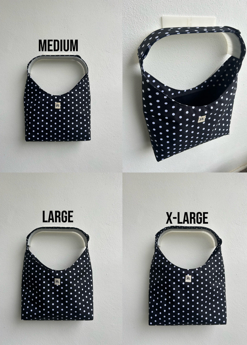Crossbody bag Premium Dots Olika storlekar